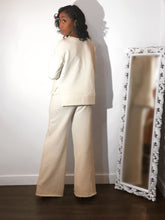 FRENCH TERRY PLUNGE SWEATSHIRT SET