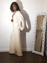 FRENCH TERRY PLUNGE SWEATSHIRT SET