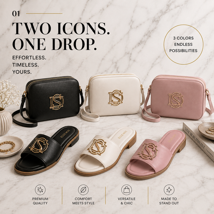 White Monogram Sandal