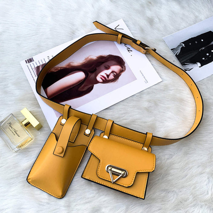Golden Yellow Ari Waist Purse Fanny Pack